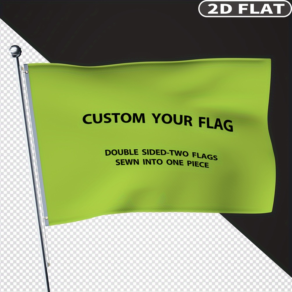 Sewing Custom - 2D FLAT Custom Double-Sided Flags with