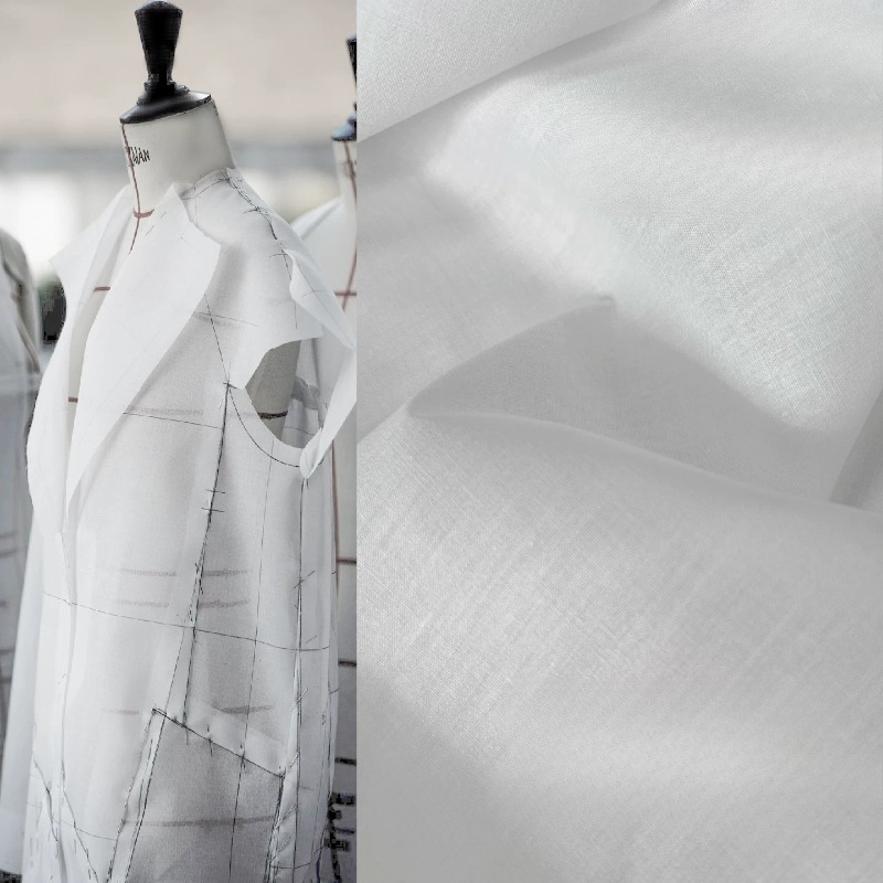 Sewing Tie Dye - L300XW150CM Lightweight Fabric White Cotton for