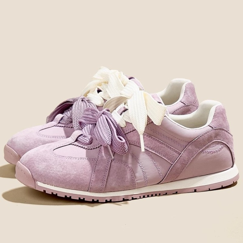 Sewing New - Purple Genuine Leather Casual Women's Shoes
