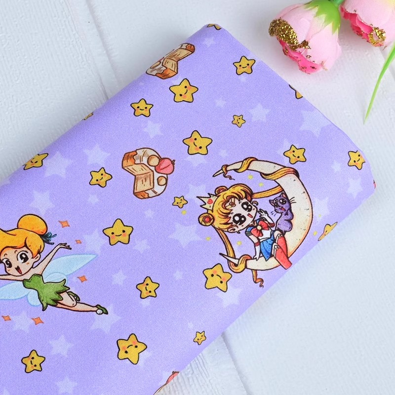 Sailor Moon Stars Cartoon Girl - огляд і ціна Textile And Sewing Materials