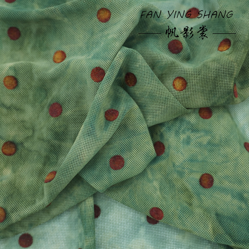 The Green Polka Dot Mesh Tie-D - огляд і ціна Sewing Tie Dye
