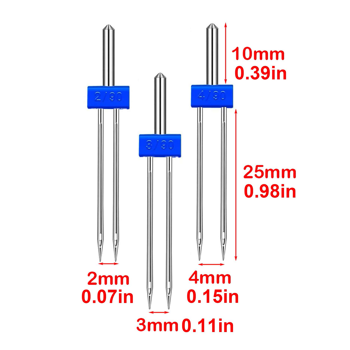 3 Size Twin Needles for Sewing - огляд і ціна Twin Needle Stretch