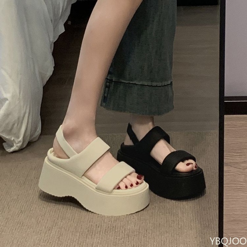 Sponge Cake Soled Sandals for  - огляд і ціна Elastic Waistband Roll