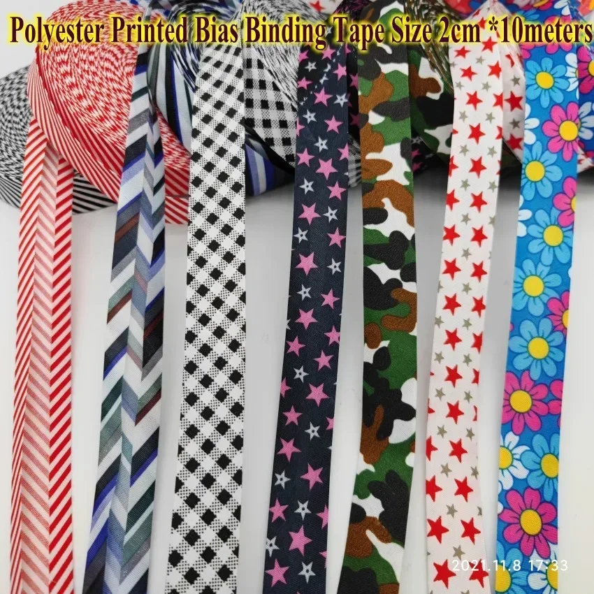 Polyester Checks Stars Stripes - огляд і ціна Binding Tape Bias