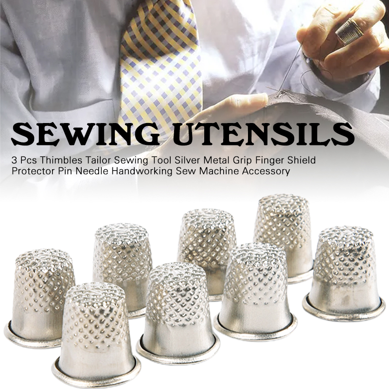 3Pcs Thimble Metal Sewing Thim - огляд і ціна Sewing Thimble Metal