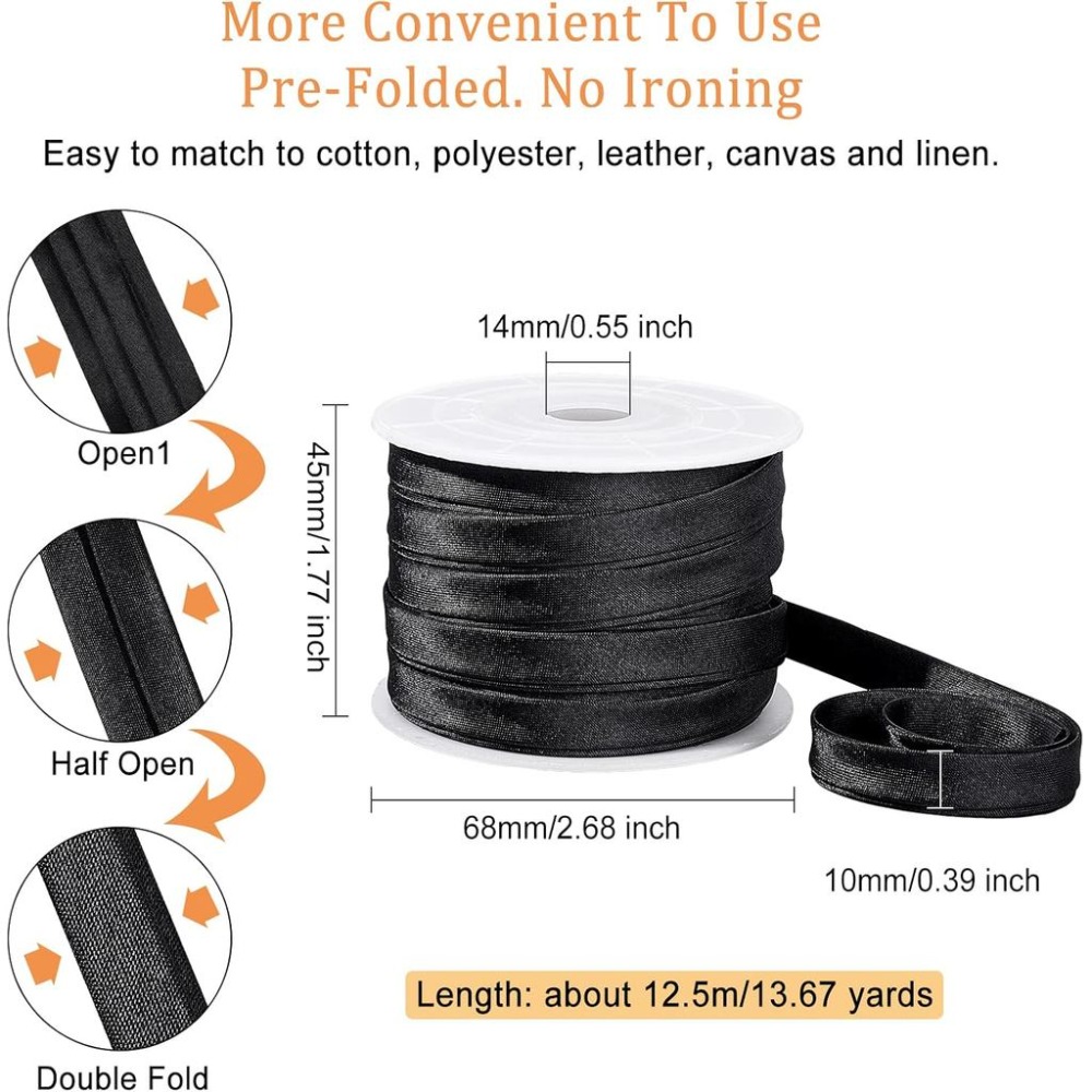 13.5 Yard Satin Bias Tape 0.47 - огляд і ціна Binding Tape Bias