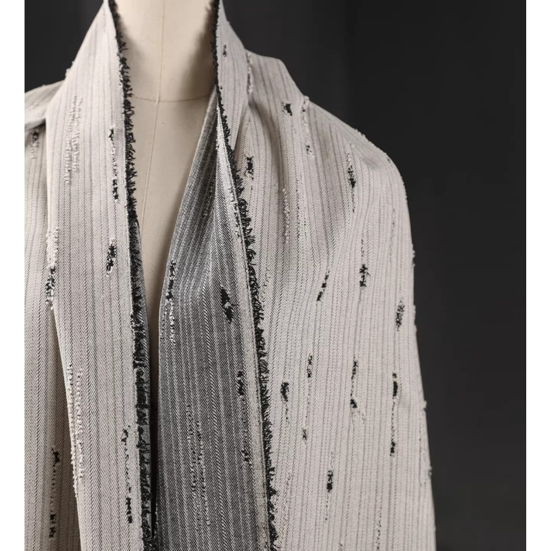 Striped Denim Cotton Jacquard  - огляд і ціна Sewing Recycle