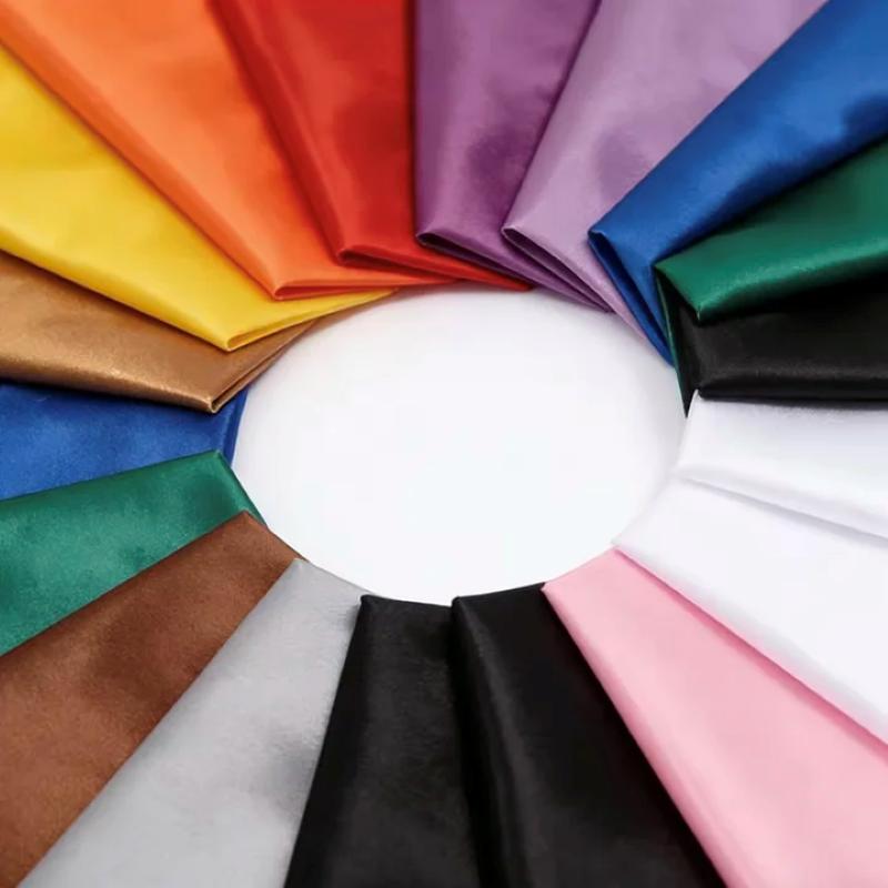 Multi-Color Soft Satin Fabric  - огляд і ціна Textile And Sewing Materials