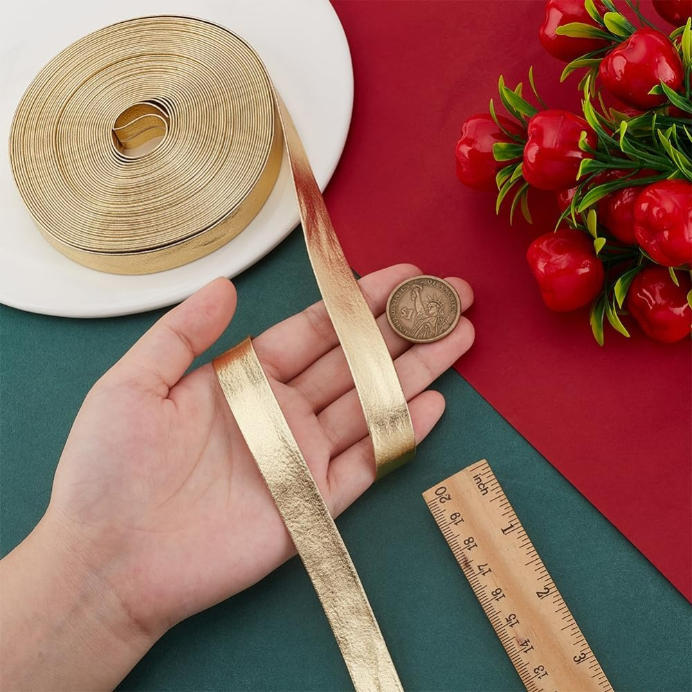 9.8 Yards Gold Leather Trim Fo - огляд і ціна Binding Tape Bias