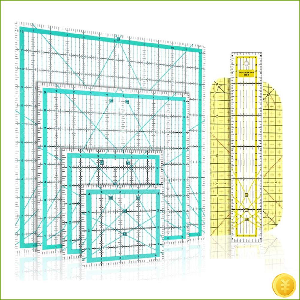 6 Piece Quilting Ruler Ironing - огляд і ціна Quilting Ruler Square