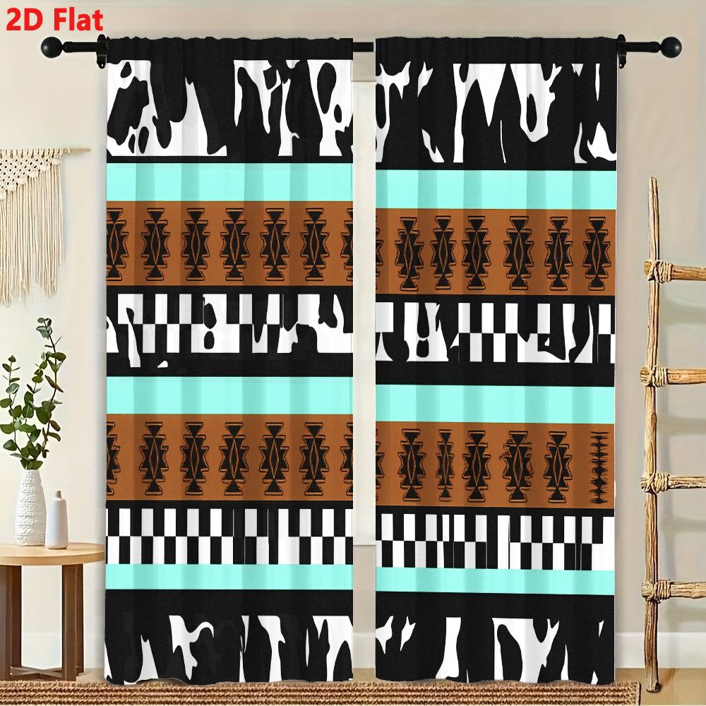 2Pcs Curtains 2D Flat Geometri - огляд і ціна Century Textile & Sewing Supply Photos