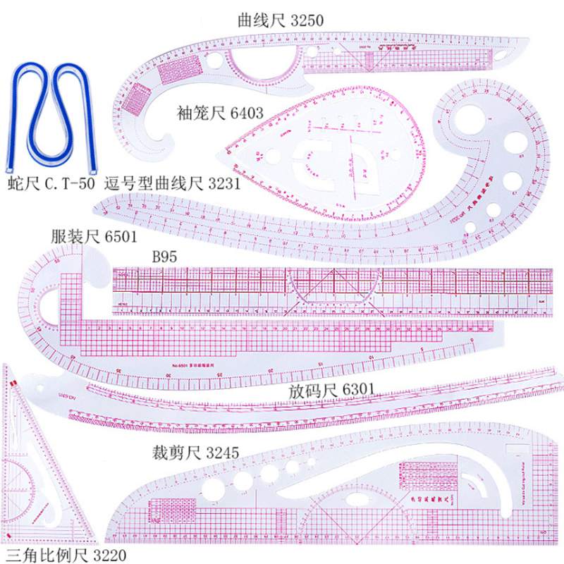 5/6/9pcs Set Tailor Measuring  - огляд і ціна Quilting Ruler Square