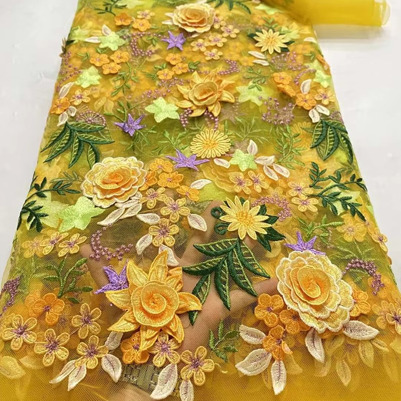 90x130cm 3D Floral Embroidered - огляд і ціна Textile And Sewing Supply