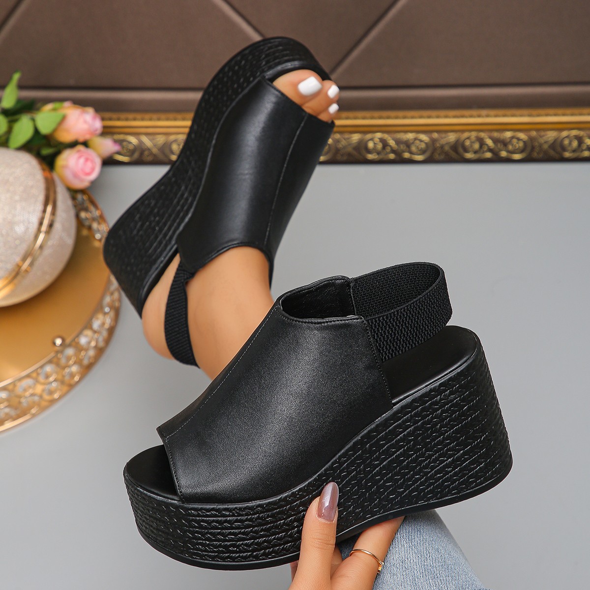 Women Sandals High Quality Sum - огляд і ціна Elastic Waistband Roll