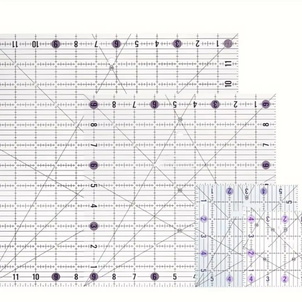 4pcs Square Acrylic Quilting R - огляд і ціна Quilting Ruler Square