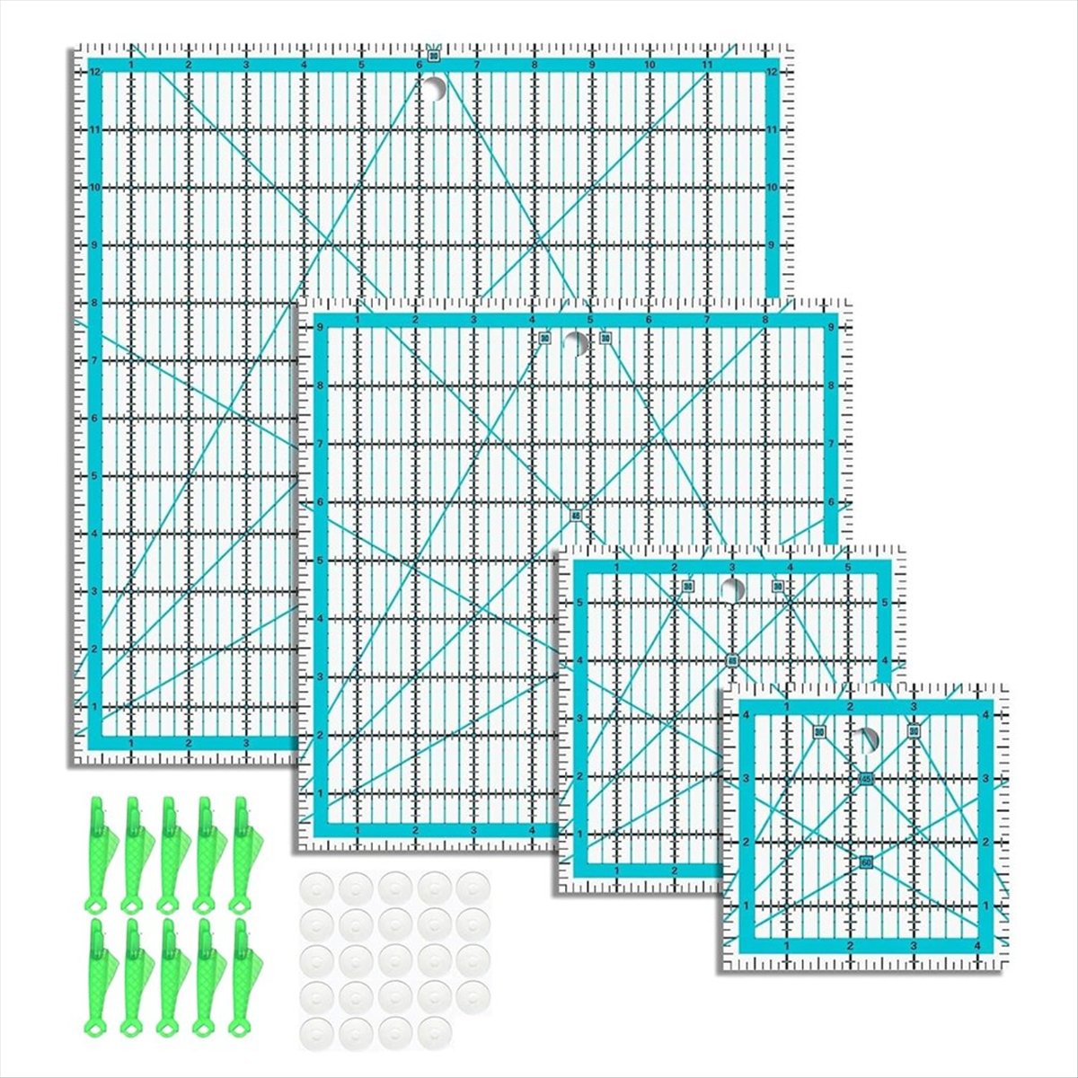 MALL 4pcs Quilting Rulers,Quil - огляд і ціна Quilting Ruler Square