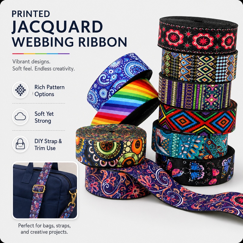 5Meters 50mm Printed Webbing R - огляд і ціна Binding Tape Bias