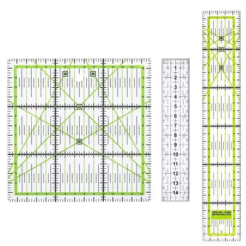 1/2pcs 15cm Quilting Patchwork - огляд і ціна Quilting Ruler Square