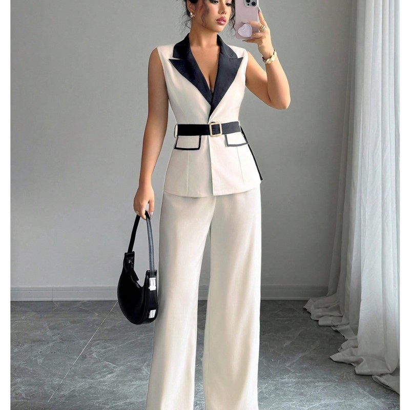 Vest Suit Women Wide Leg Pants - огляд і ціна Sewing Vest