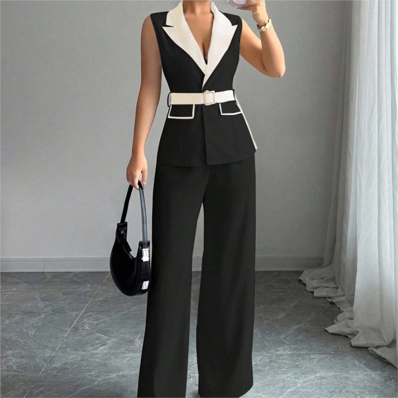 Vest Suit Women Wide Leg Pants - огляд і ціна Sewing Vest