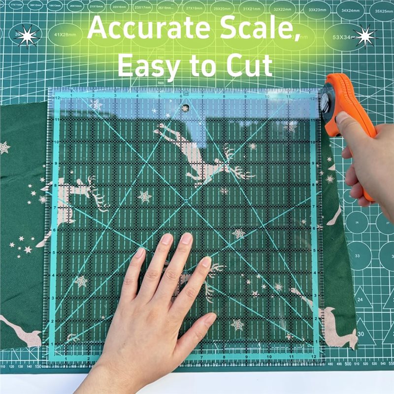A25F-Blue 7-Piece Collar Ruler - огляд і ціна Quilting Ruler Square