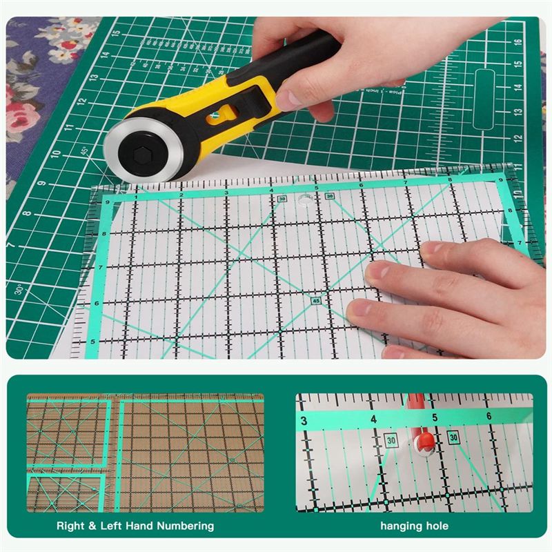 J1UL1N 4PCS Square Quilting Ru - огляд і ціна Quilting Ruler Square
