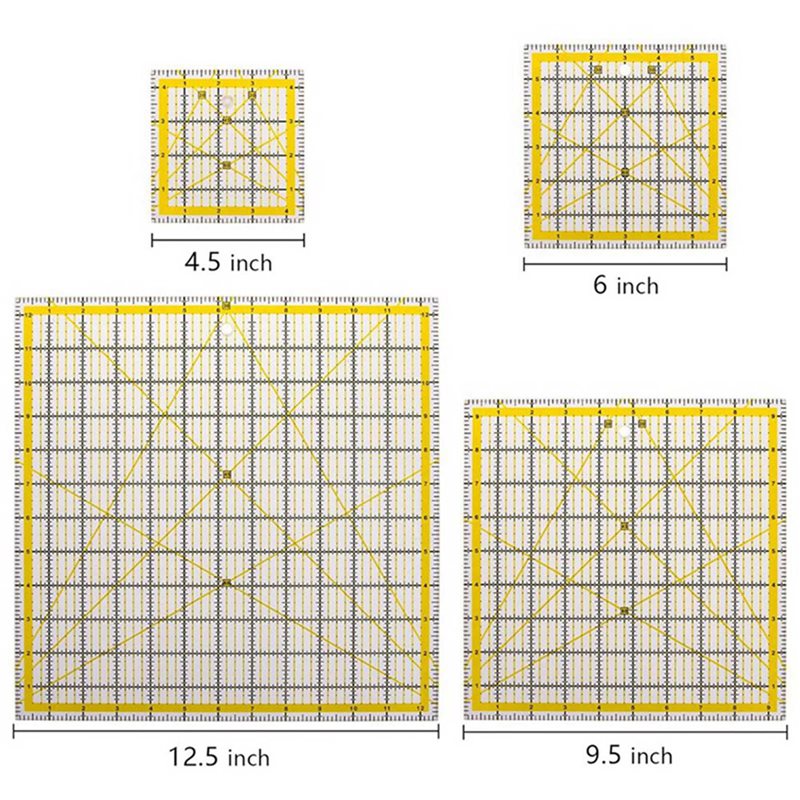 10 Pack Acrylic Quilting Ruler - огляд і ціна Quilting Ruler Square