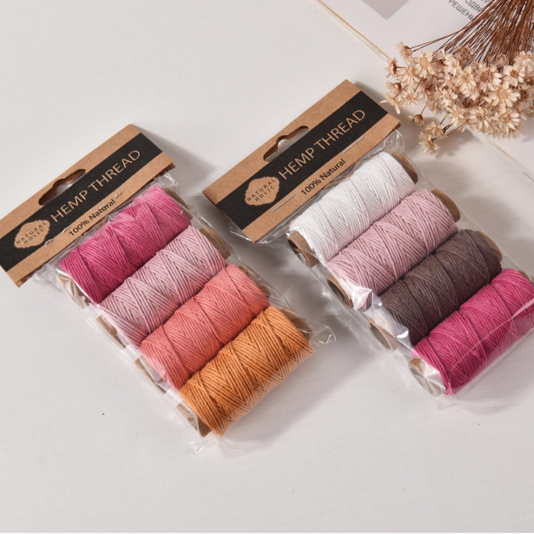 4pcs Colorful Hemp Waxed Threa - огляд і ціна Textile And Sewing Supply