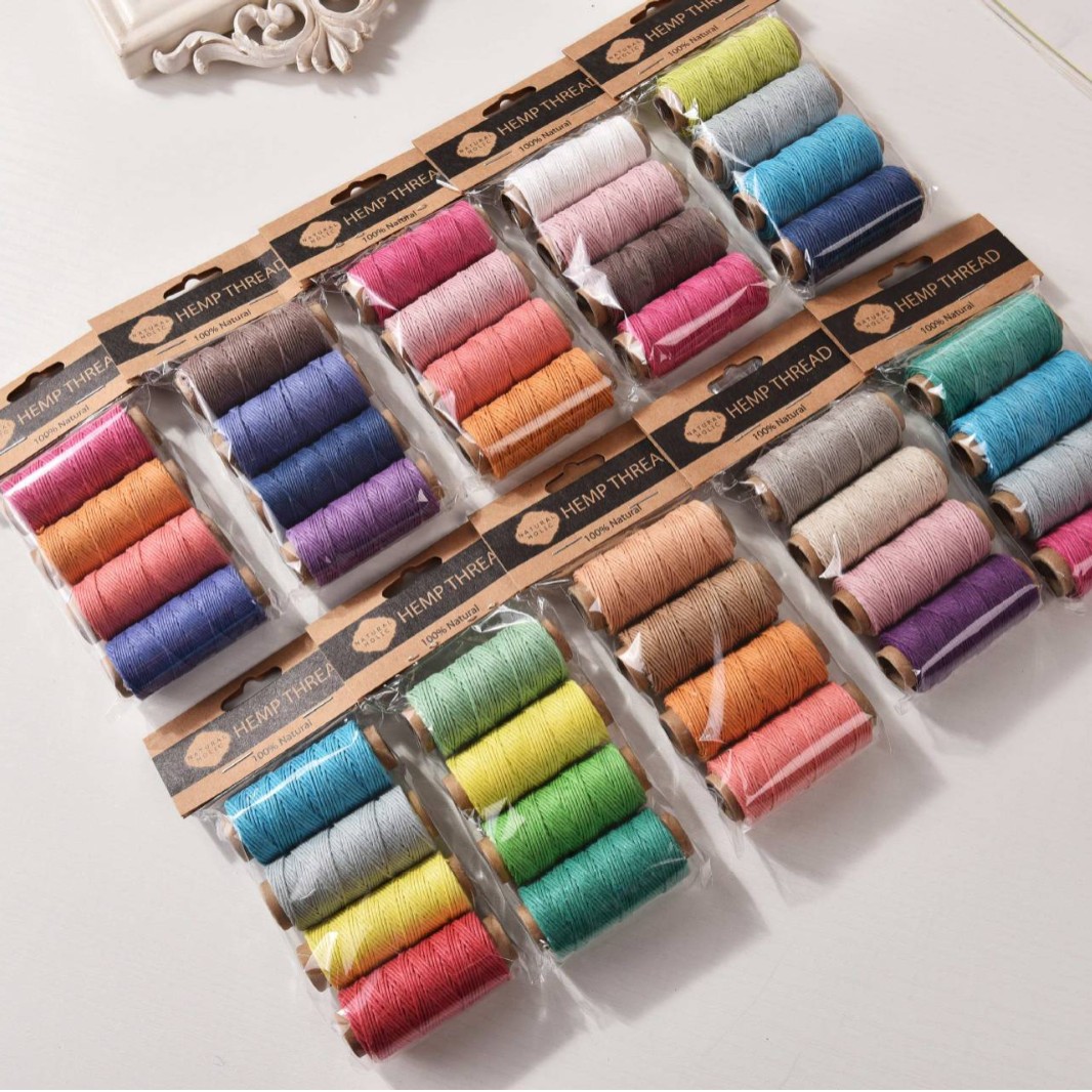 4pcs Colorful Hemp Waxed Threa - огляд і ціна Textile And Sewing Supply