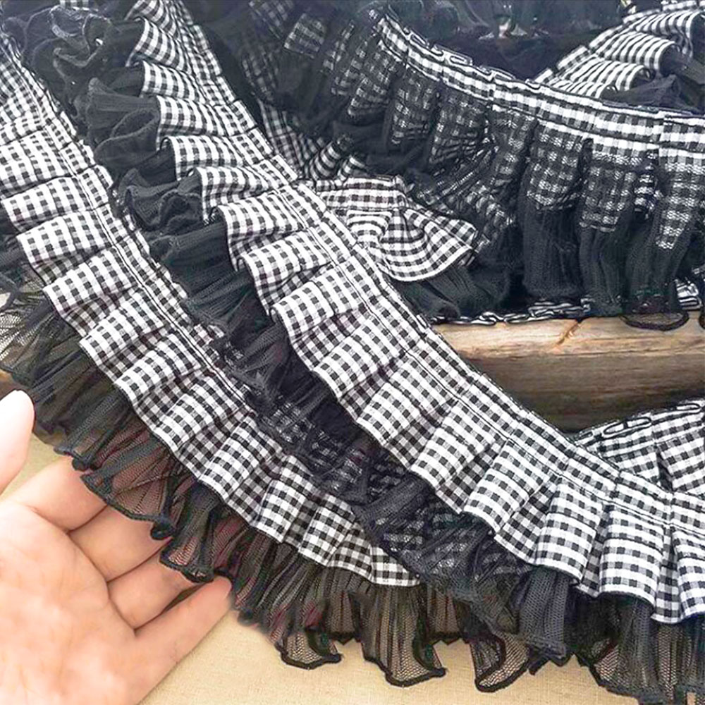 7CM Wide Plaid Pleated Cloth T - огляд і ціна Textile And Sewing Supply