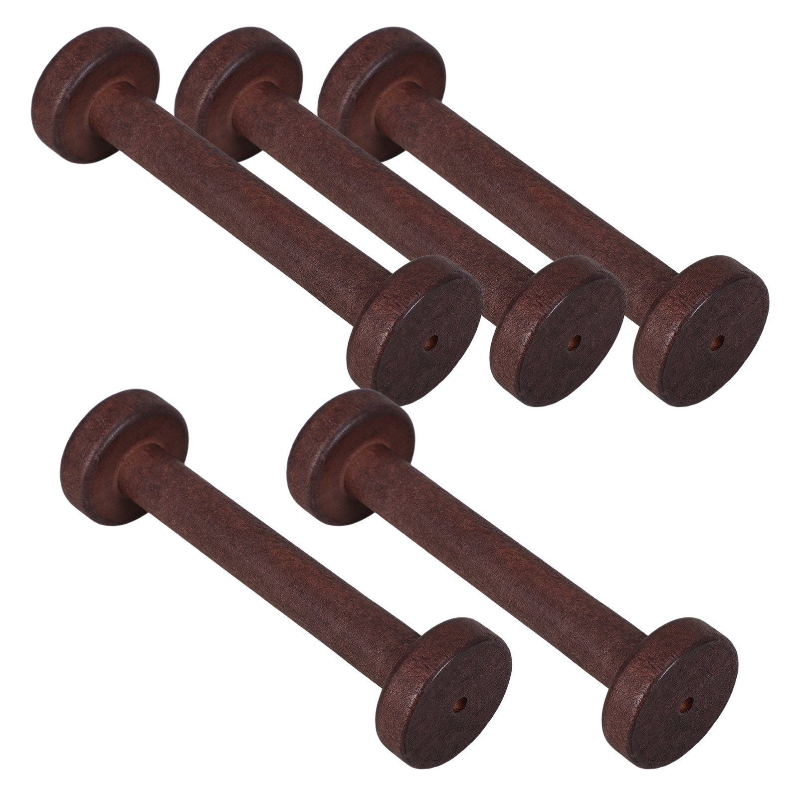 5Pcs Handpolished Wooden Spool - огляд і ціна Thread Bobbins Empty