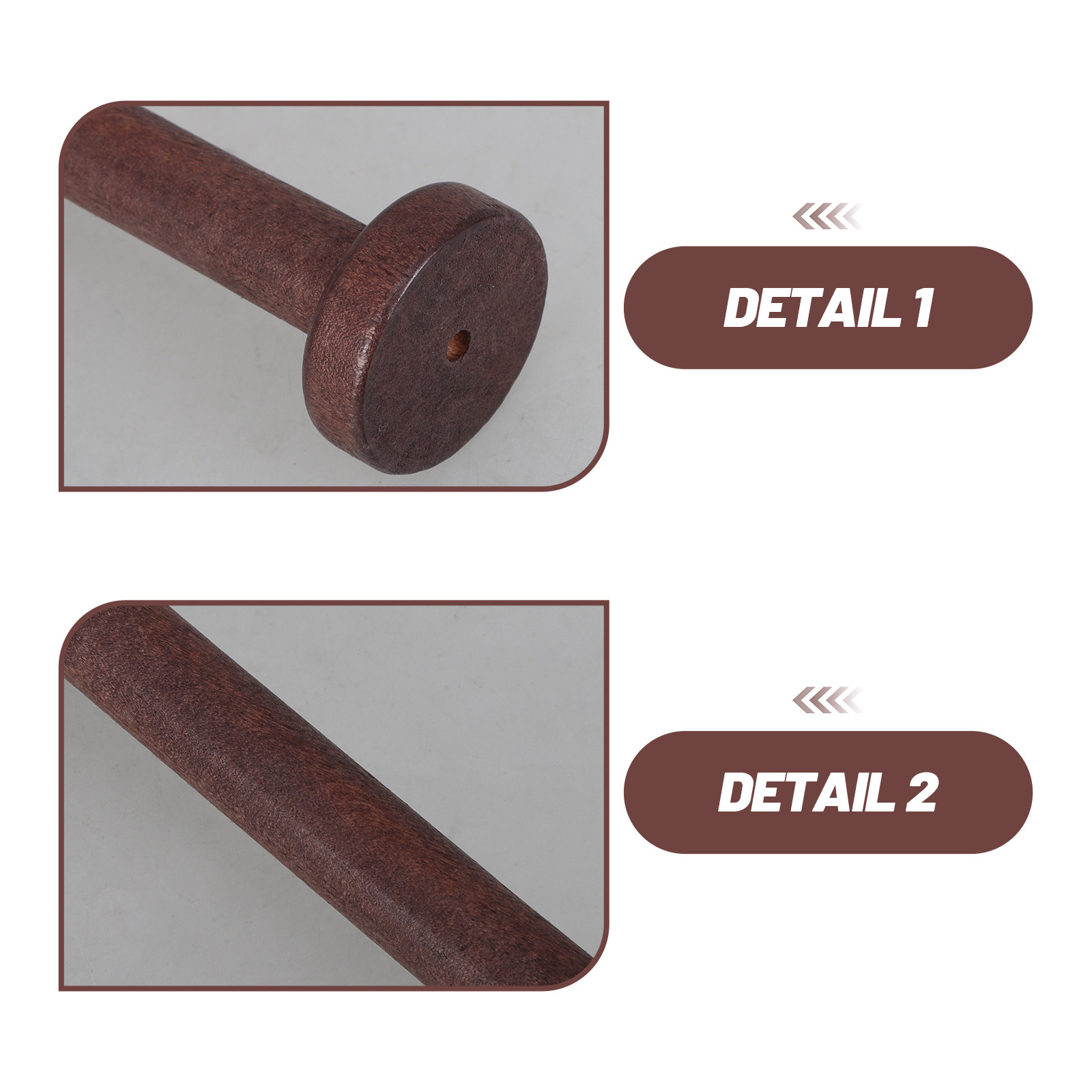 5Pcs Handpolished Wooden Spool - огляд і ціна Thread Bobbins Empty