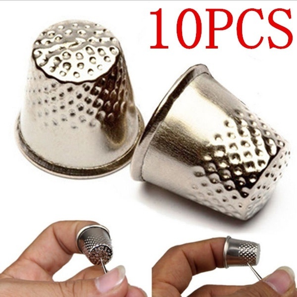 10Pcs Metal Aluminum Top Needl - огляд і ціна Sewing Thimble Metal