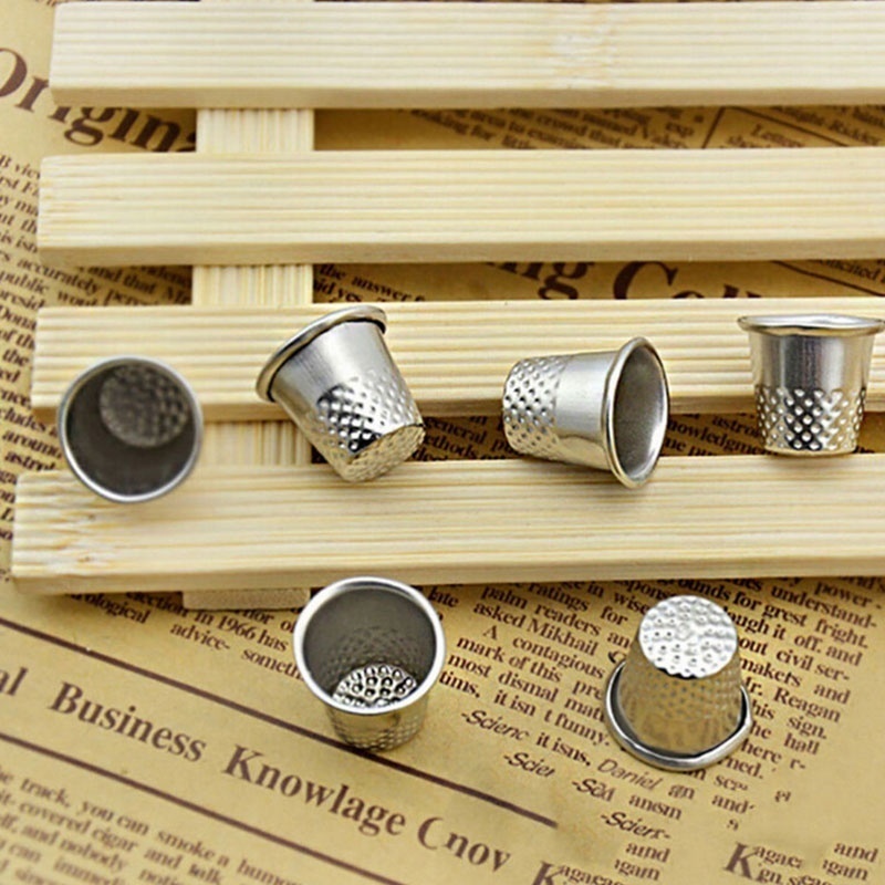 10Pcs Metal Aluminum Top Needl - огляд і ціна Sewing Thimble Metal