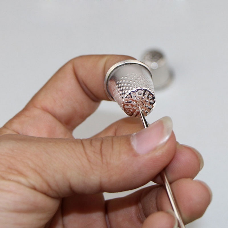10Pcs Metal Aluminum Top Needl - огляд і ціна Sewing Thimble Metal
