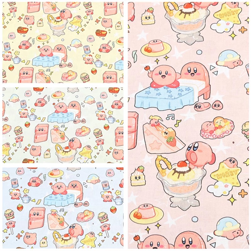Cartoon Kirby 100 Cotton Fabri - огляд і ціна Textile And Sewing Materials